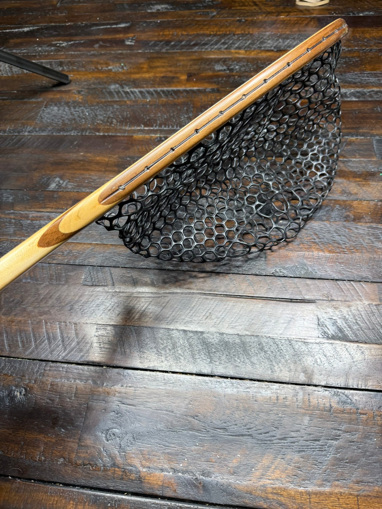 Maple and Black Walnut Fishing Net