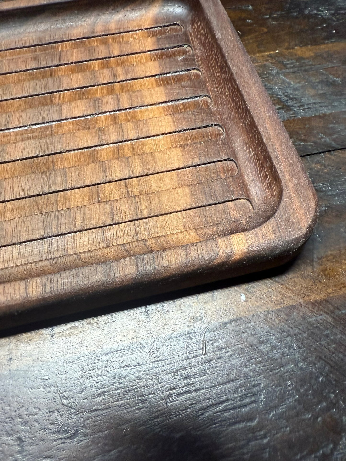 Black Walnut American Flag tray- Large