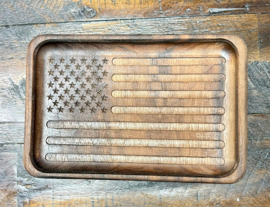 American Flag tray-Medium