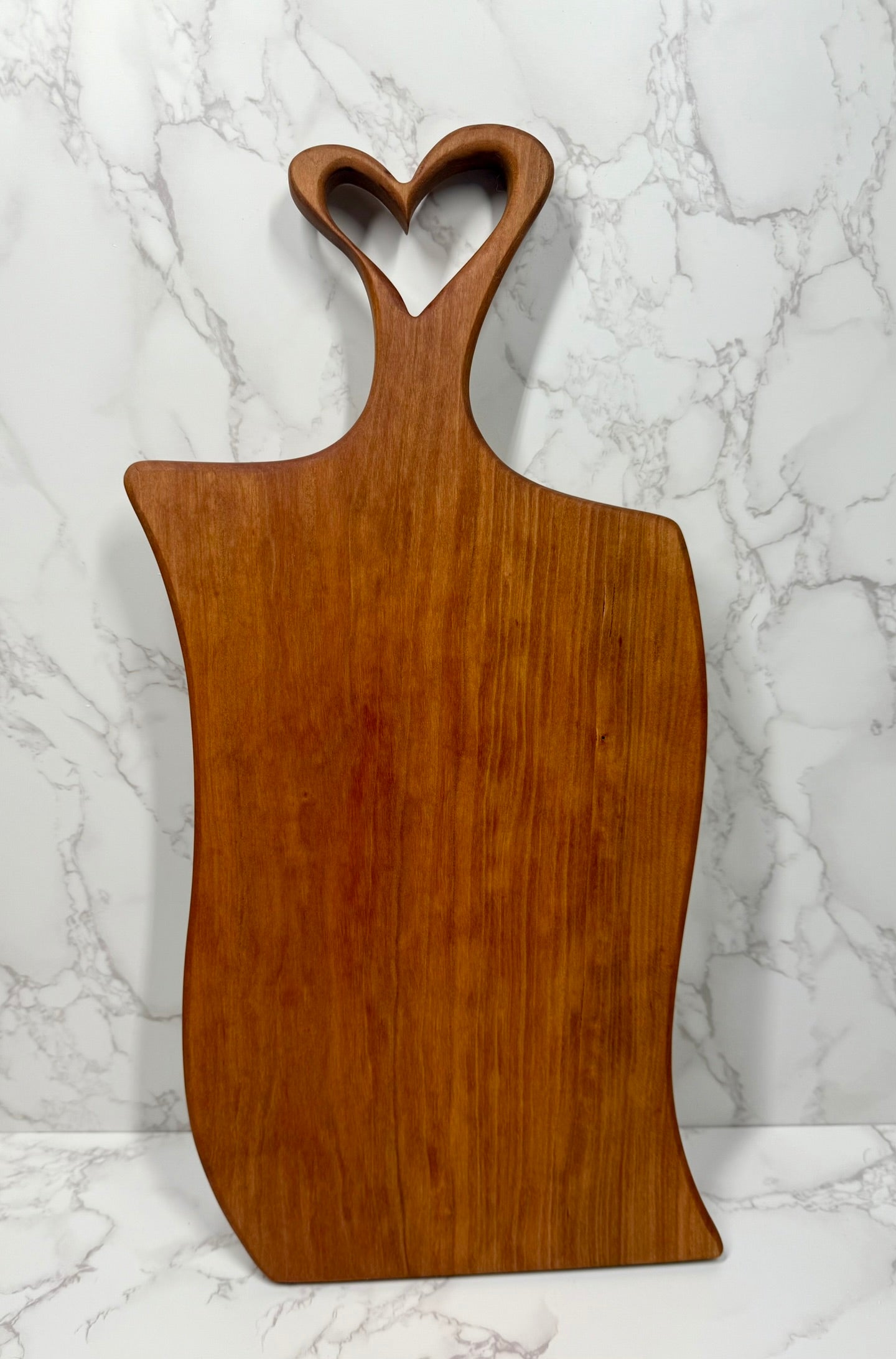 Cherry Heart Handle Charcuterie Board