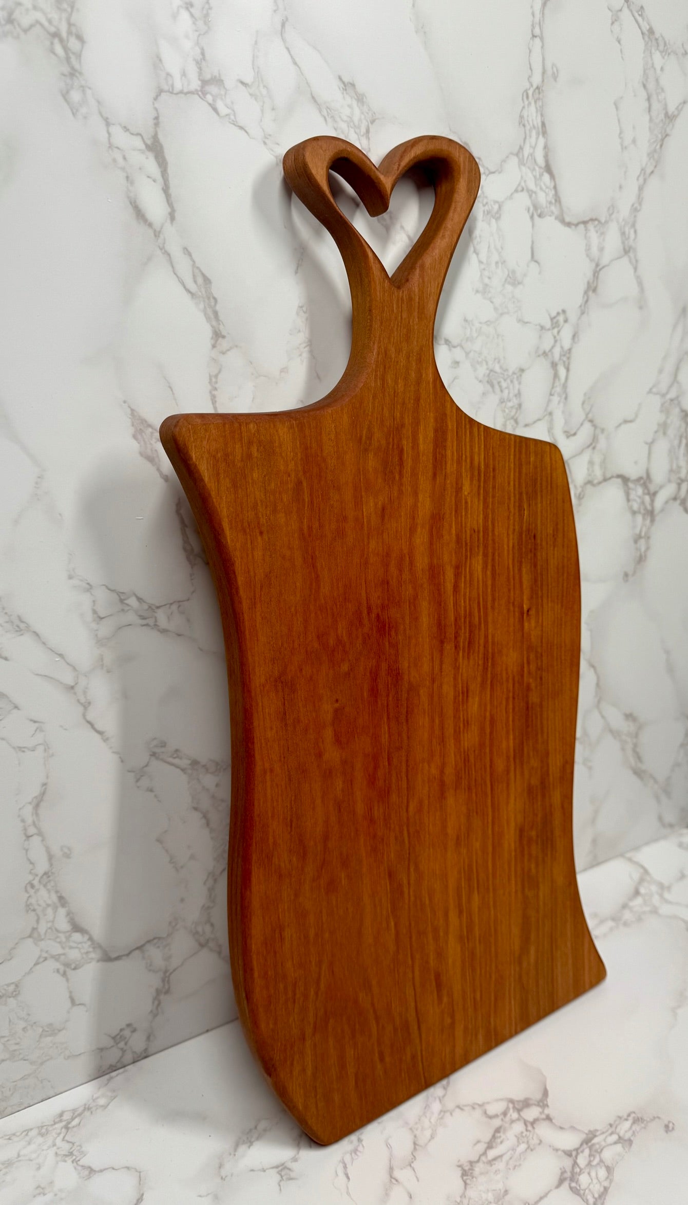 Cherry Heart Handle Charcuterie Board