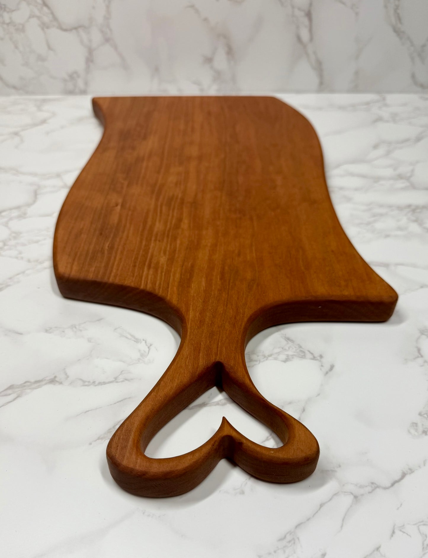 Cherry Heart Handle Charcuterie Board