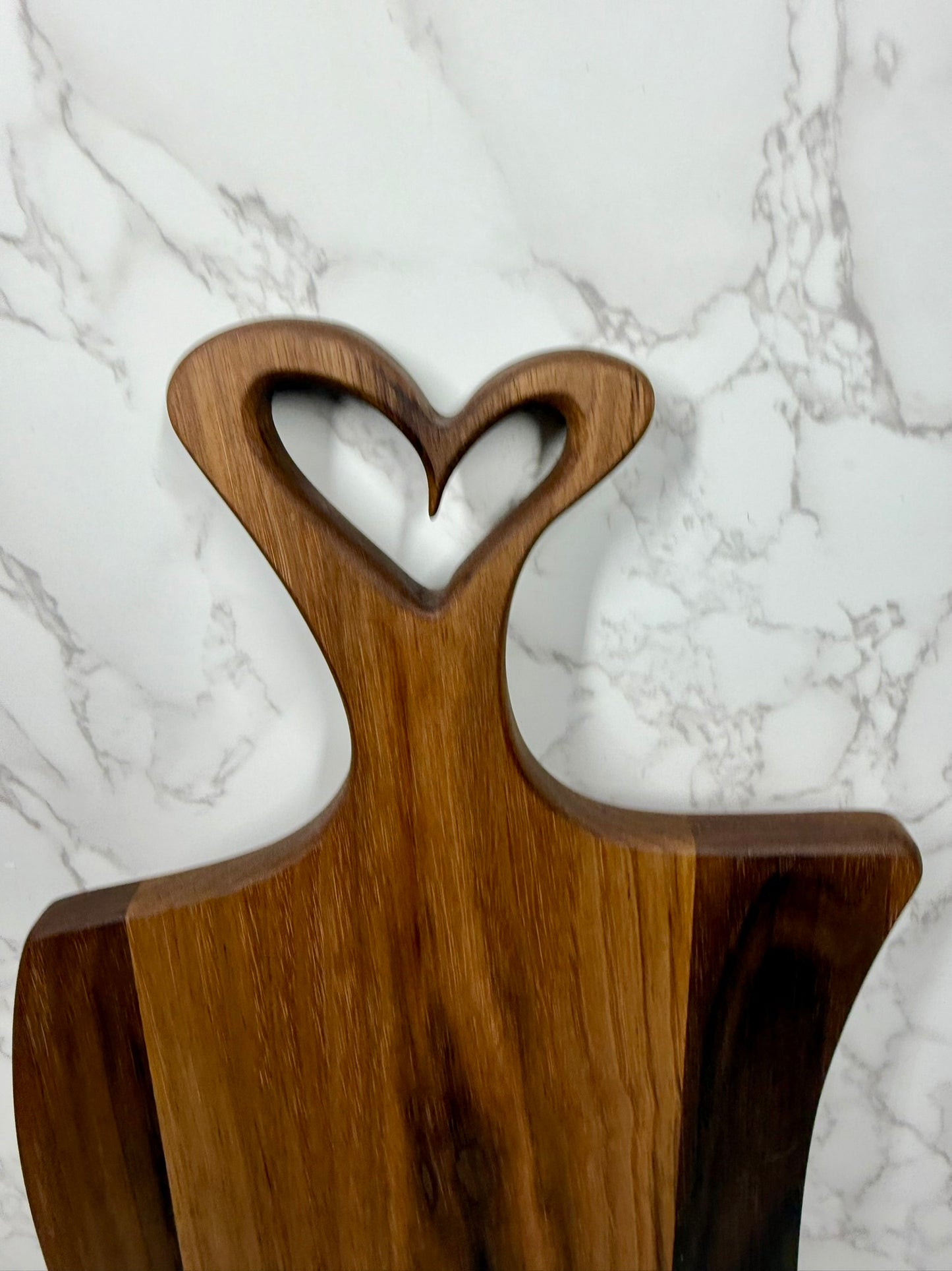 Black Walnut Heart Handle Charcuterie Board