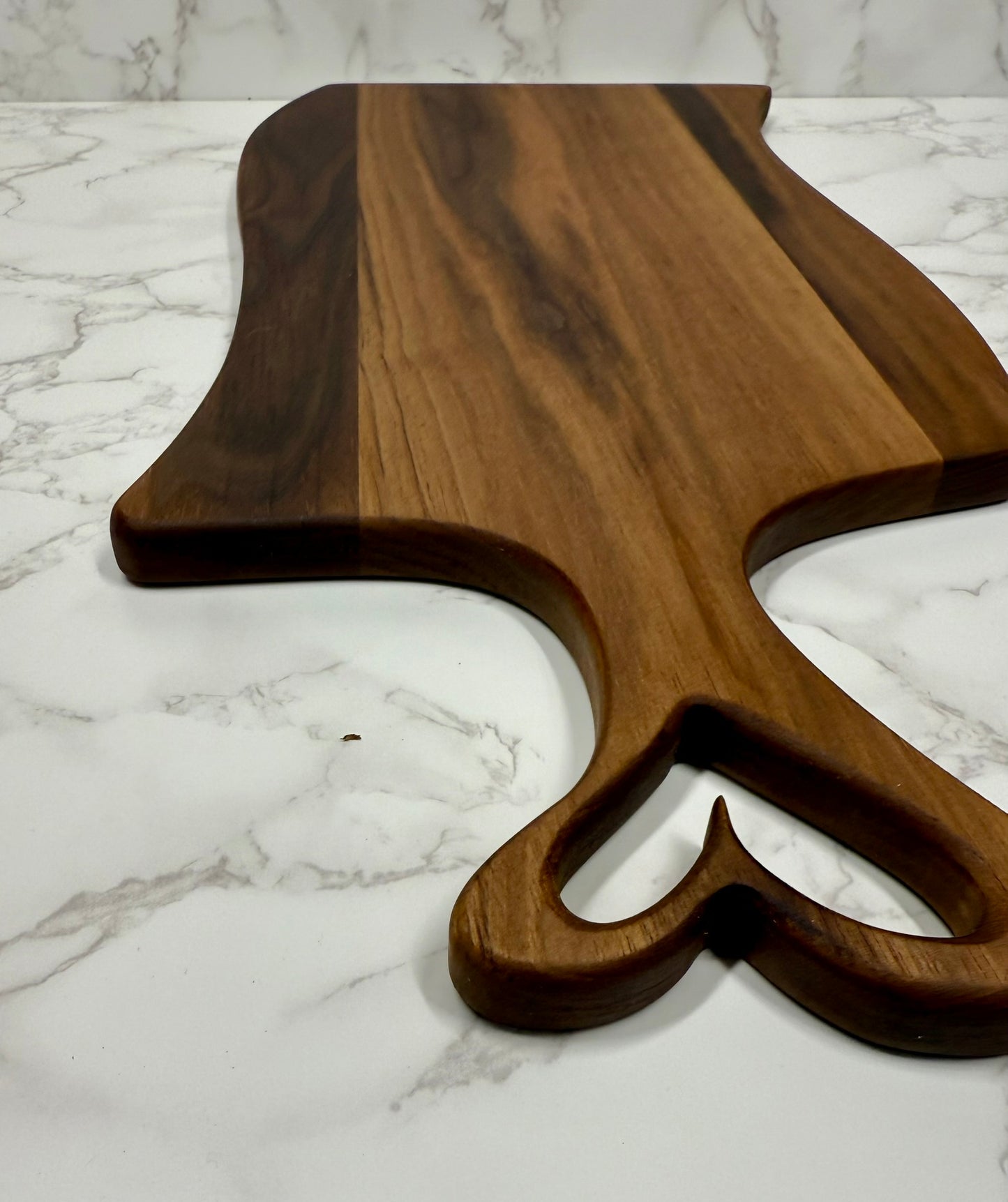 Black Walnut Heart Handle Charcuterie Board