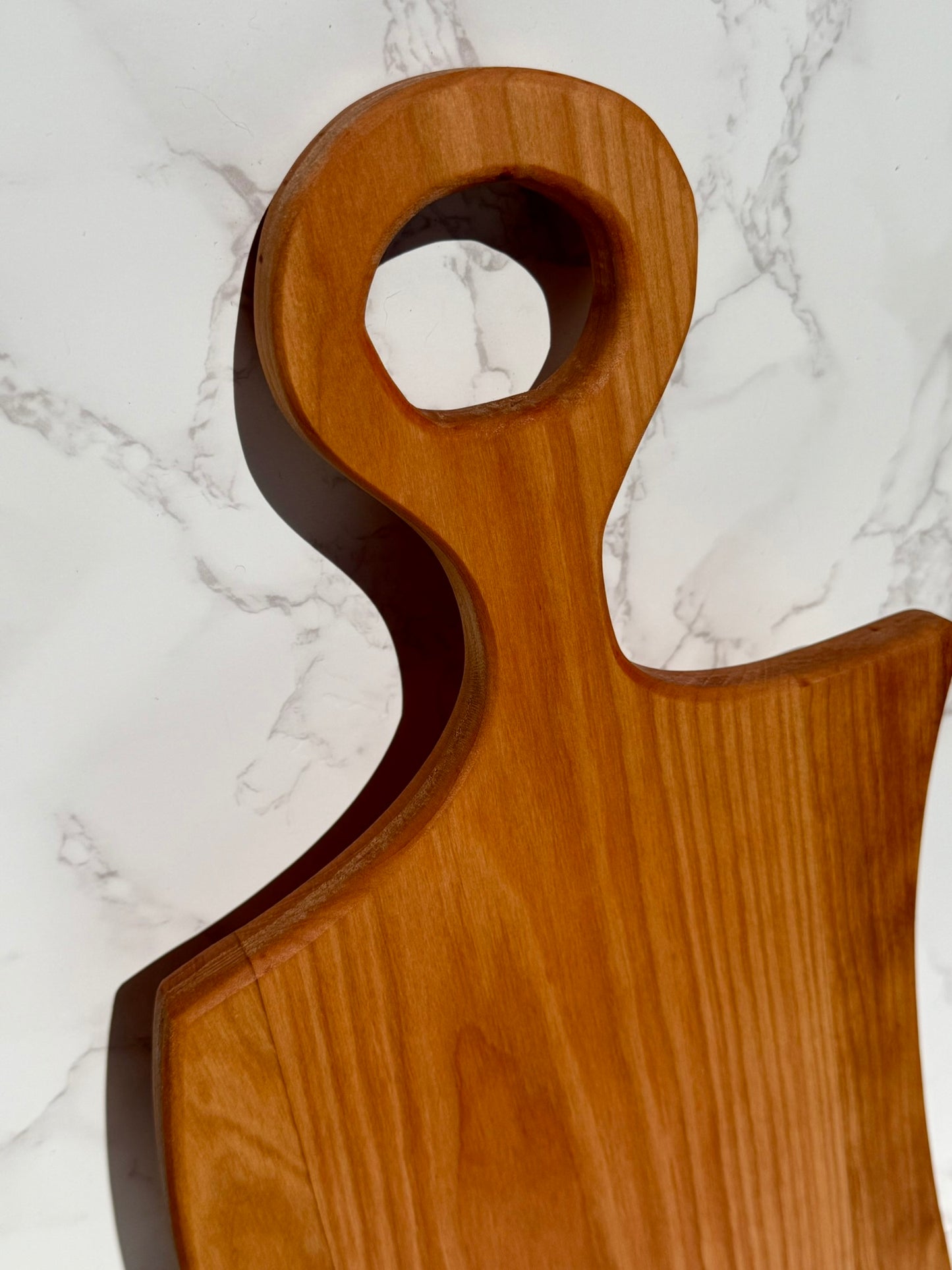 Cherry Charcuterie board w/ Circle handle 19"L x 8"W