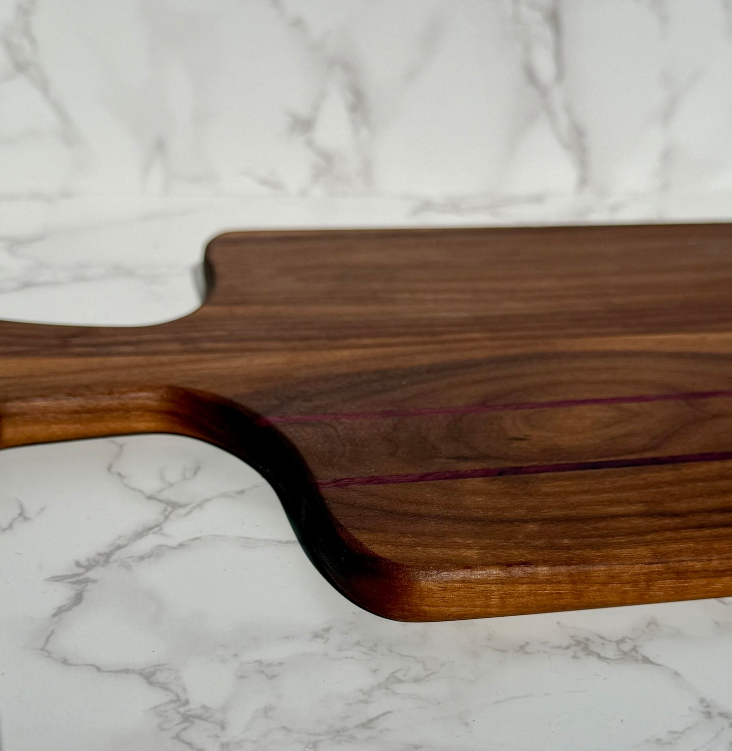 Black Walnut w/ Purple Heart stripes Charcuterie Board 17"L x 10"W
