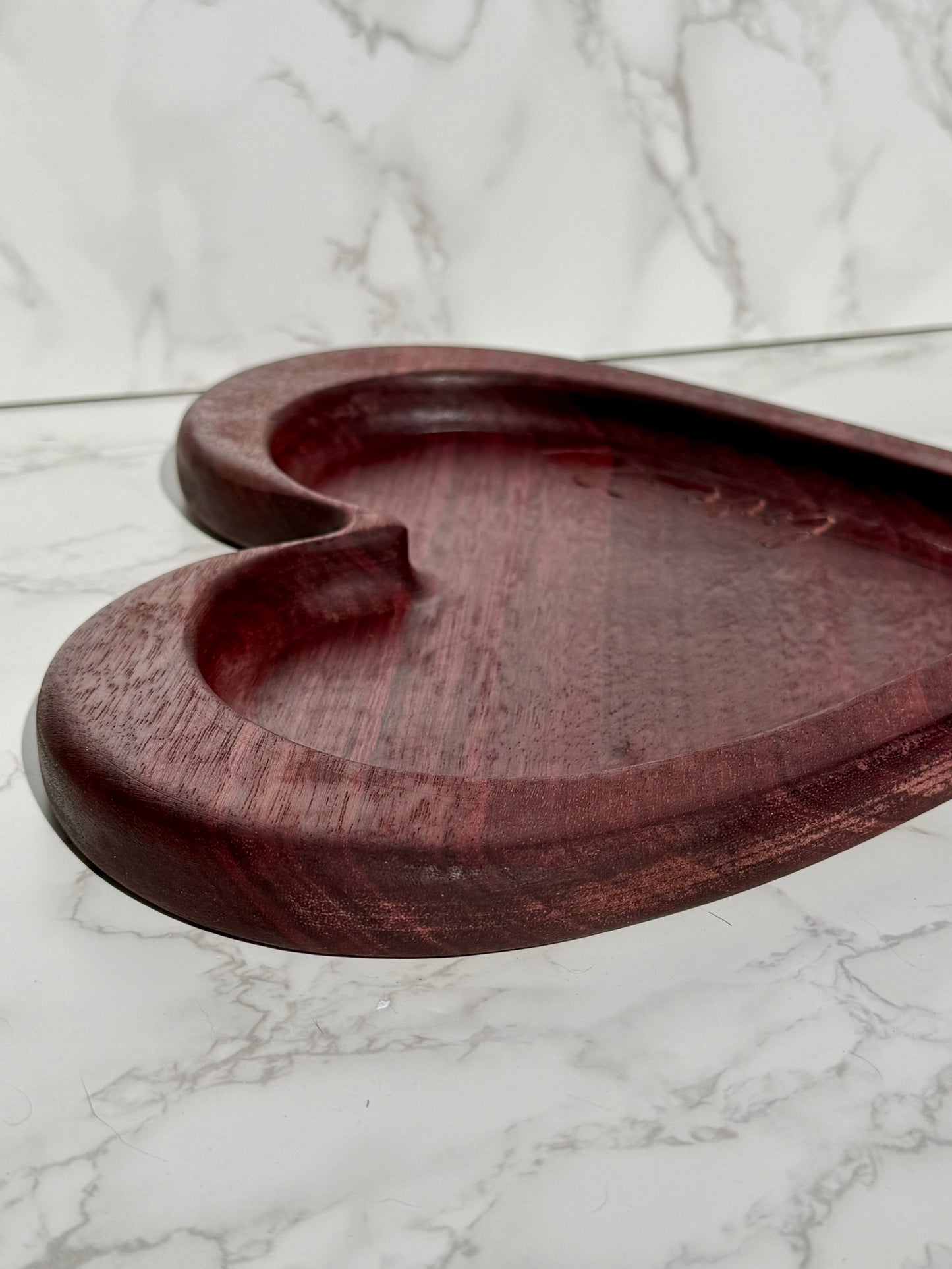 Large Purple Heart tray 12"W x 11"L