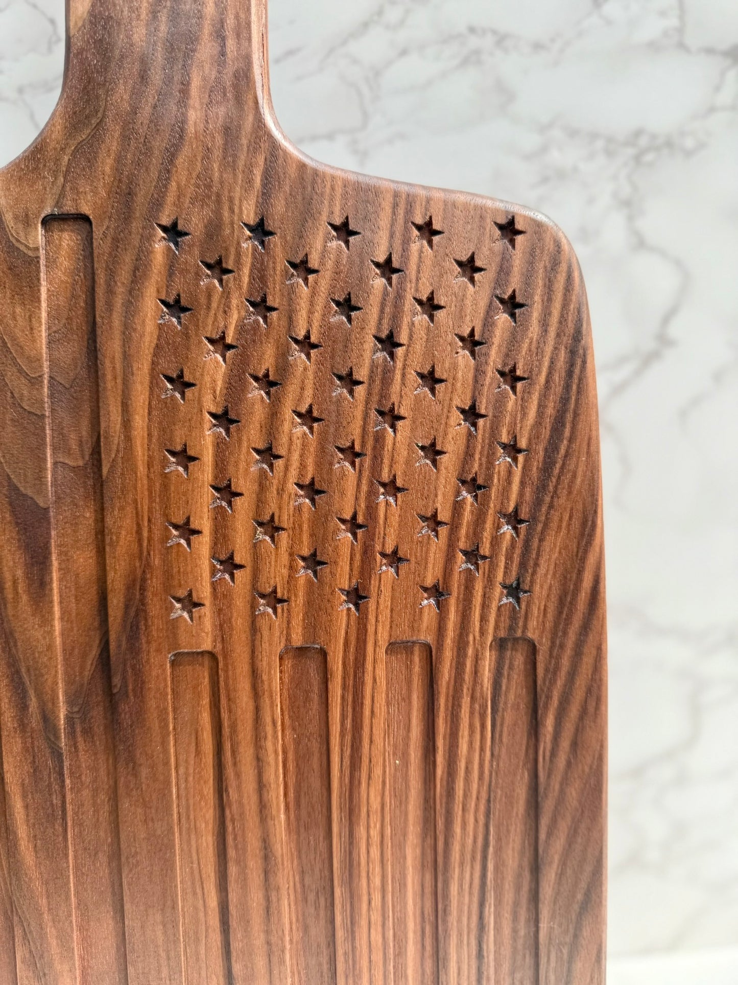 American Flag Charcuterie Board- Proudly Serve in Style 20"L x10"W x 1"H