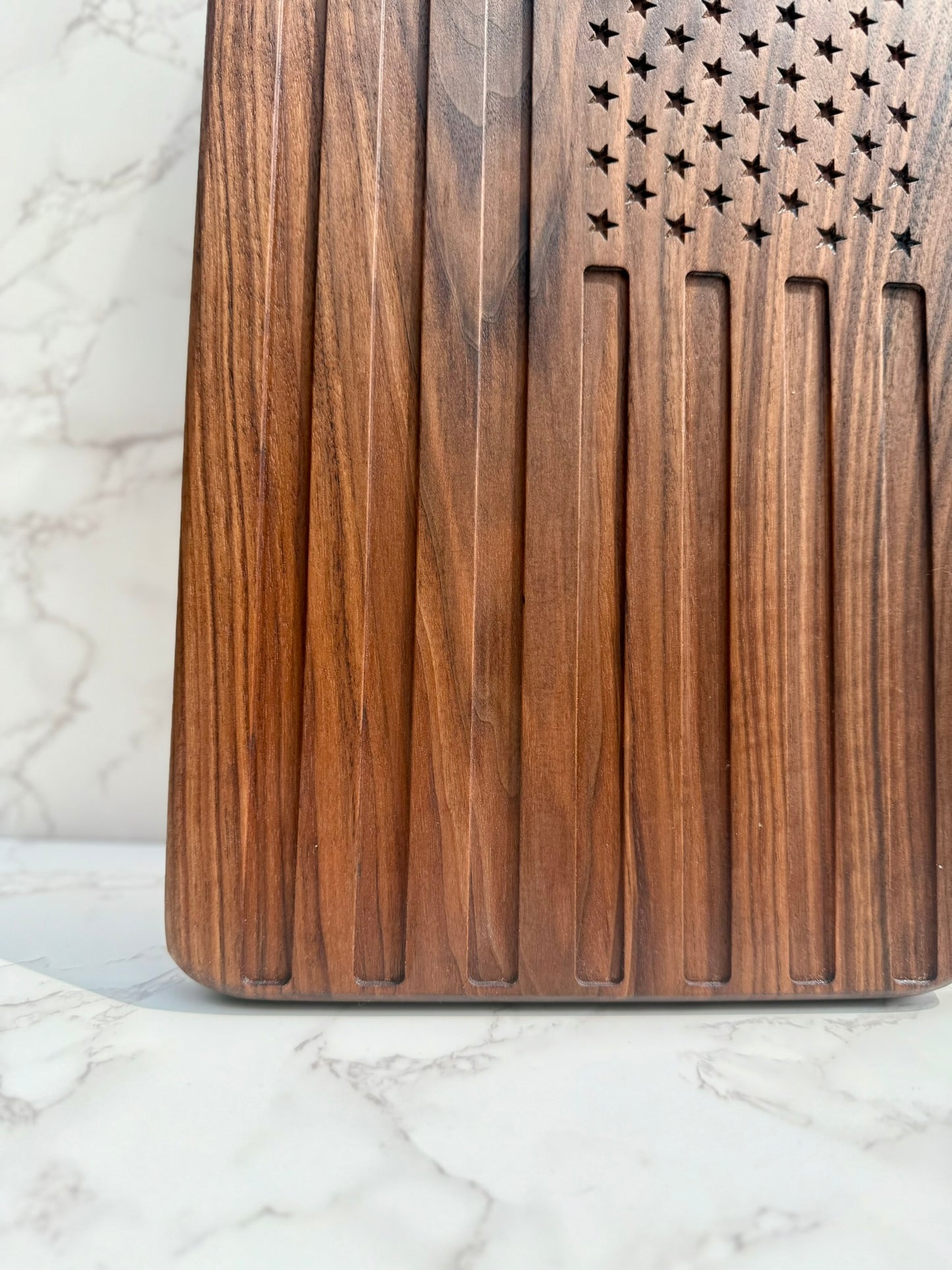 American Flag Charcuterie Board- Proudly Serve in Style 20"L x10"W x 1"H