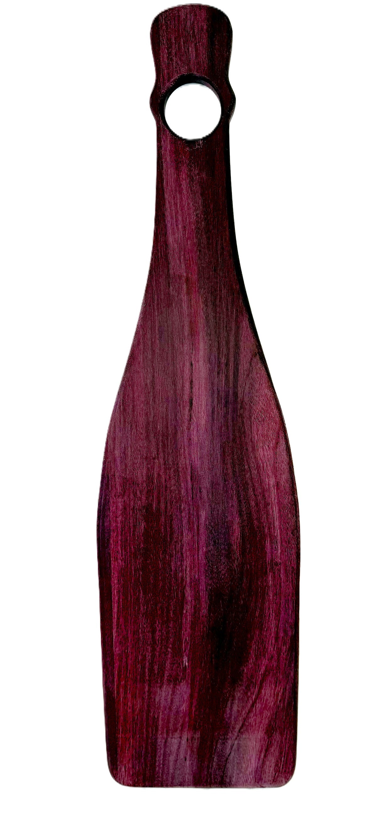 Wine Bottle Shaped Charcuterie Board- Purple Heart Hardwood