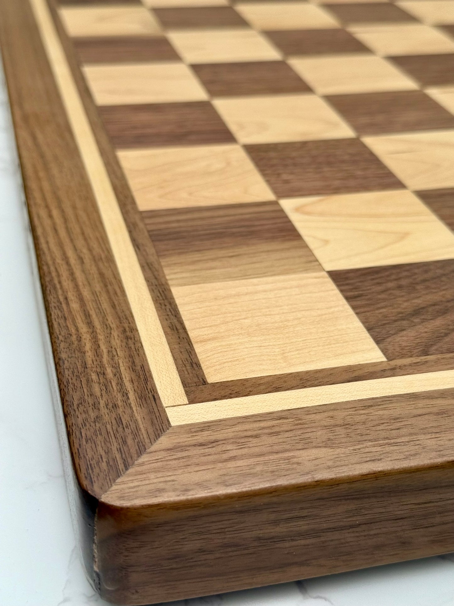 Black Walnut and Maple Chess Board- Handmade