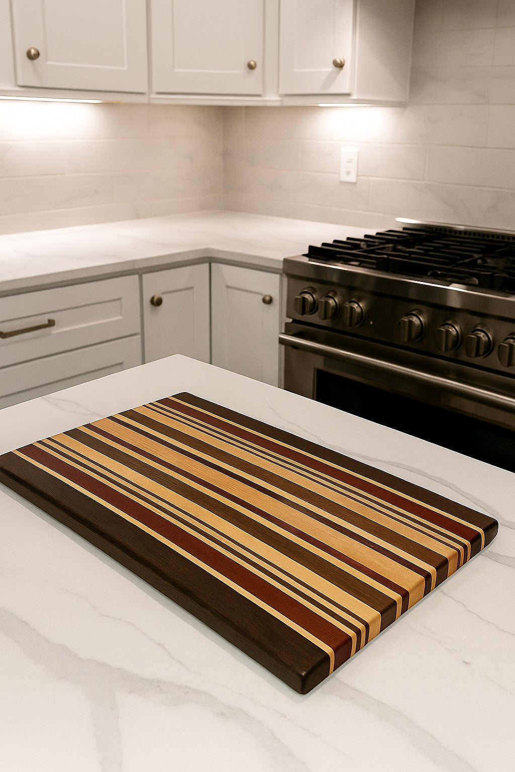 The OKI 25 – Handcrafted Hardwood Cutting Board Free Stand  24" x 14" x 1.5"