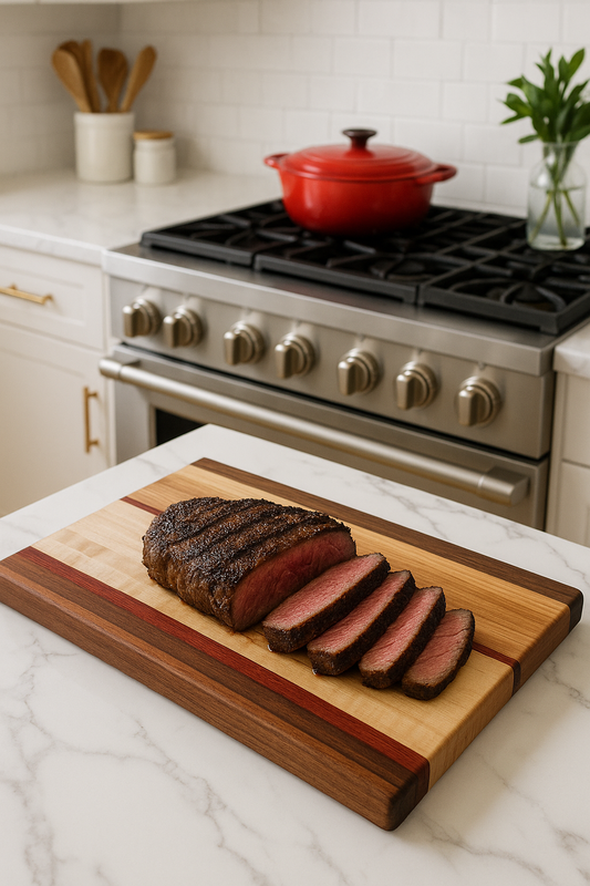The Arnold Palmer – Edge Grain Cutting Board | Walnut, Maple, Cherry & Padauk